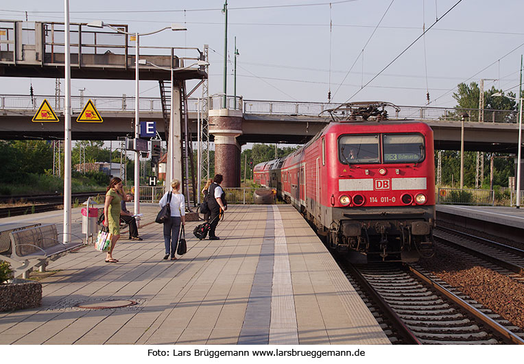 DB Baureihe 114 in Eberswalde Hbf