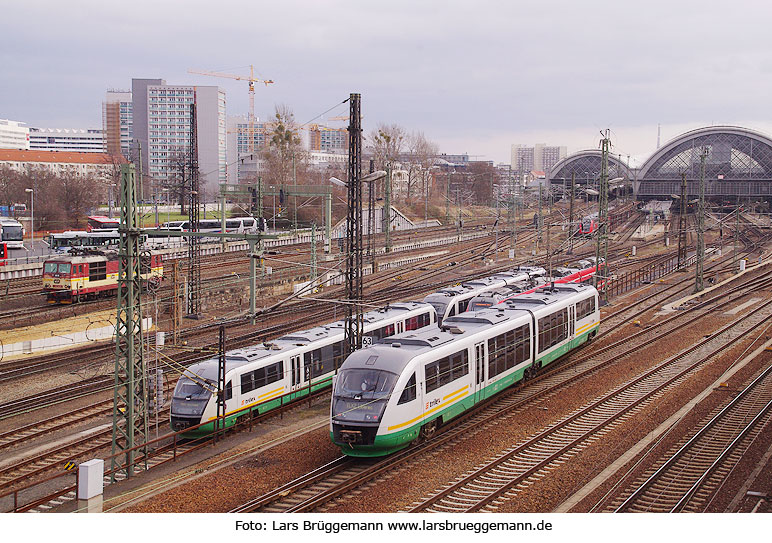 Trilex Desiro Triebwagen Dresden Hbf - Der Dresdener Hauptbahnhof