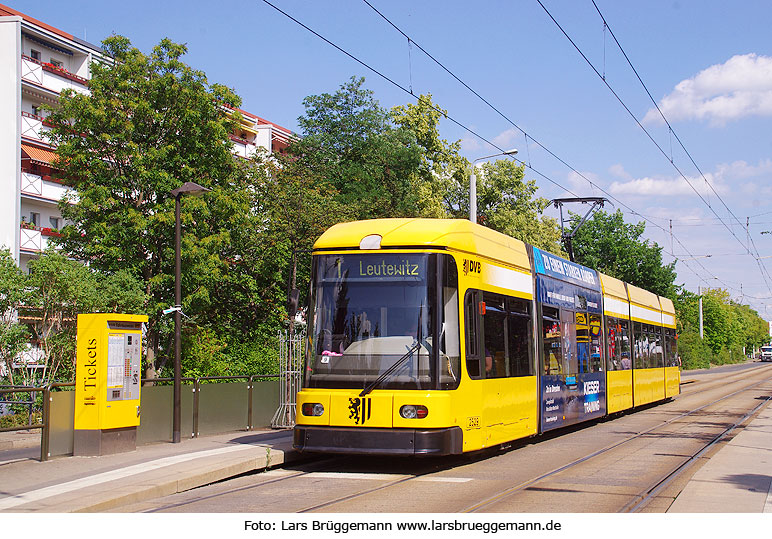 Die Straßenbahn in Dresden - Haltestelle Liebstädter Straße