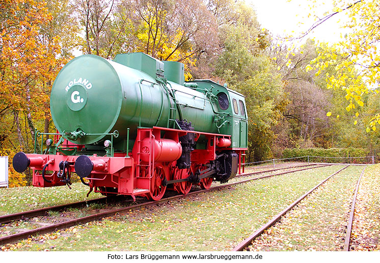 Dampfspeicherlok im Familiengarten in Eberswalde - Werklok 1 Chemische Fabrik Finowtal