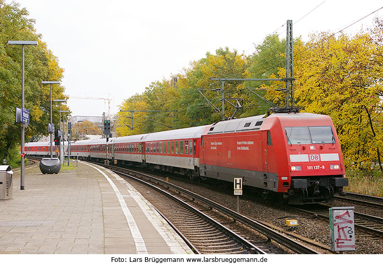 DB Baureihe 101 am Bahnhof Hamburg Holstenstraße