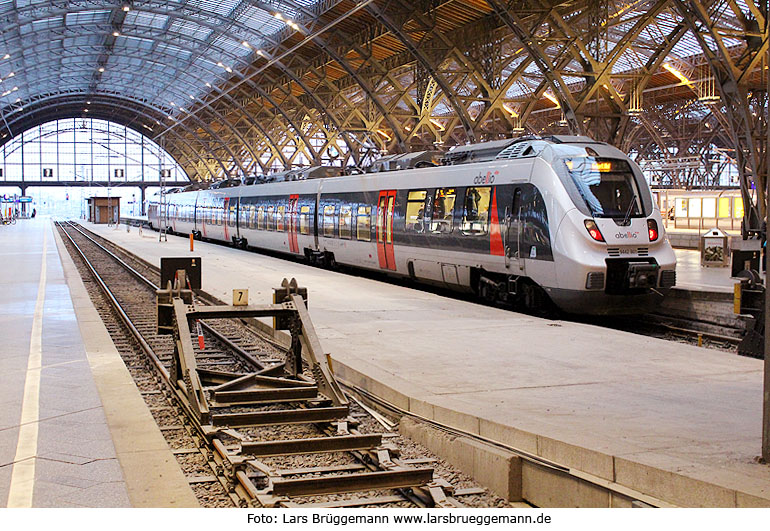 Ein Abellio Talent Triebwagen in Leipzig Hbf