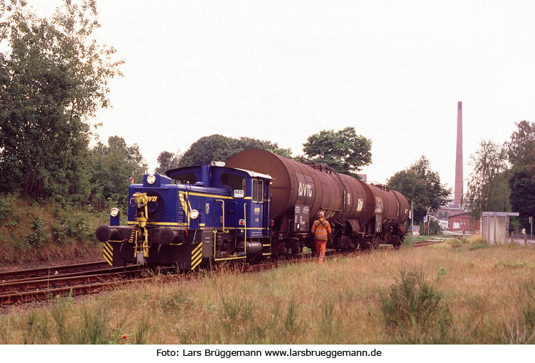 Eine Köf der Mittelweserbahn in Uetersen