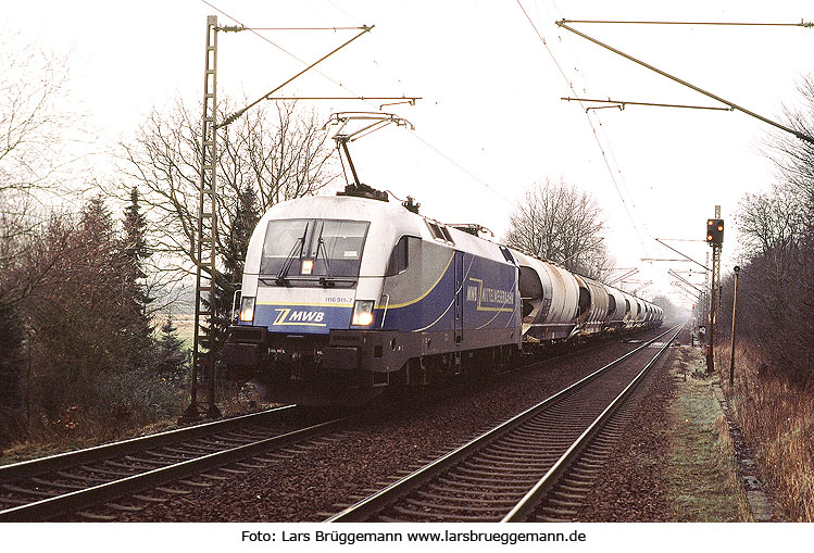 Taurus Lok bei der Mittelweserbahn in Prisdorf