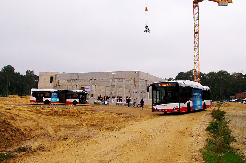 Hochbahn Betriebshof für Elektro Busse in Hamburg-Alsterdorf