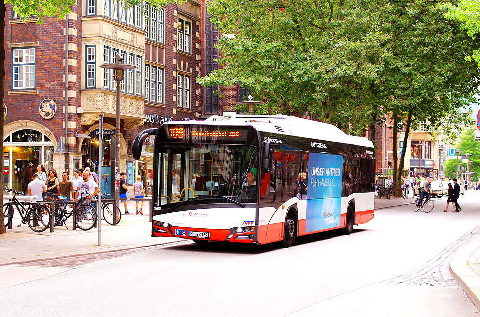Hochbahn Solaris Bus auf der Buslinie 109 in Hamburg