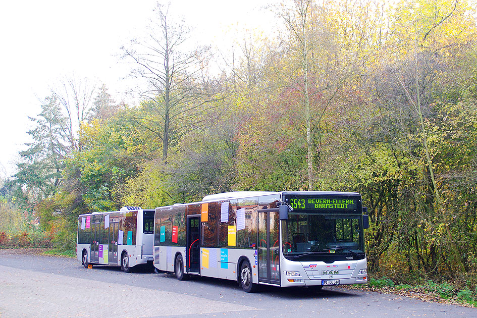 Der MAN Anhängerbus von der PVG Barmstedt