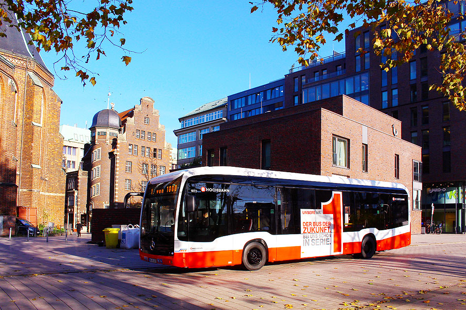 Der E-Citaro bei der Hamburger Hochbahn