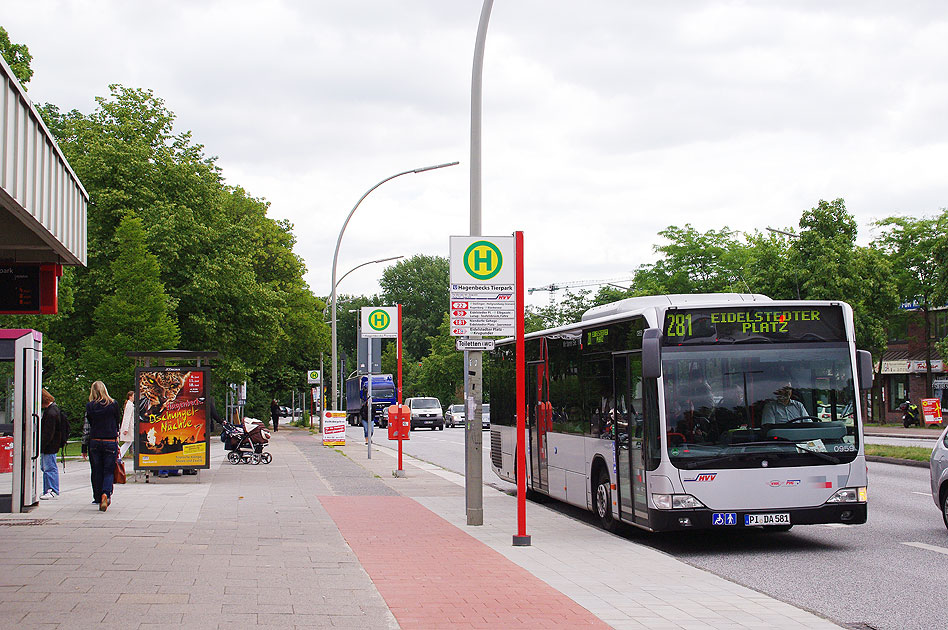 Die Haltestelle Hagenbecks Tierpark der Hamburger UBahn