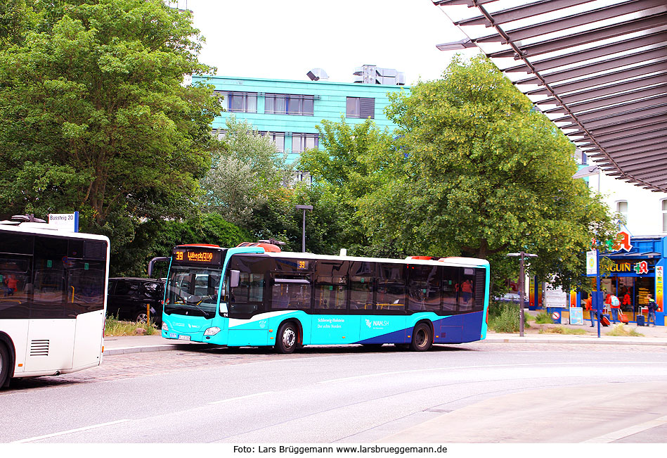 Ein Stadtbus in Lübeck von der LVG