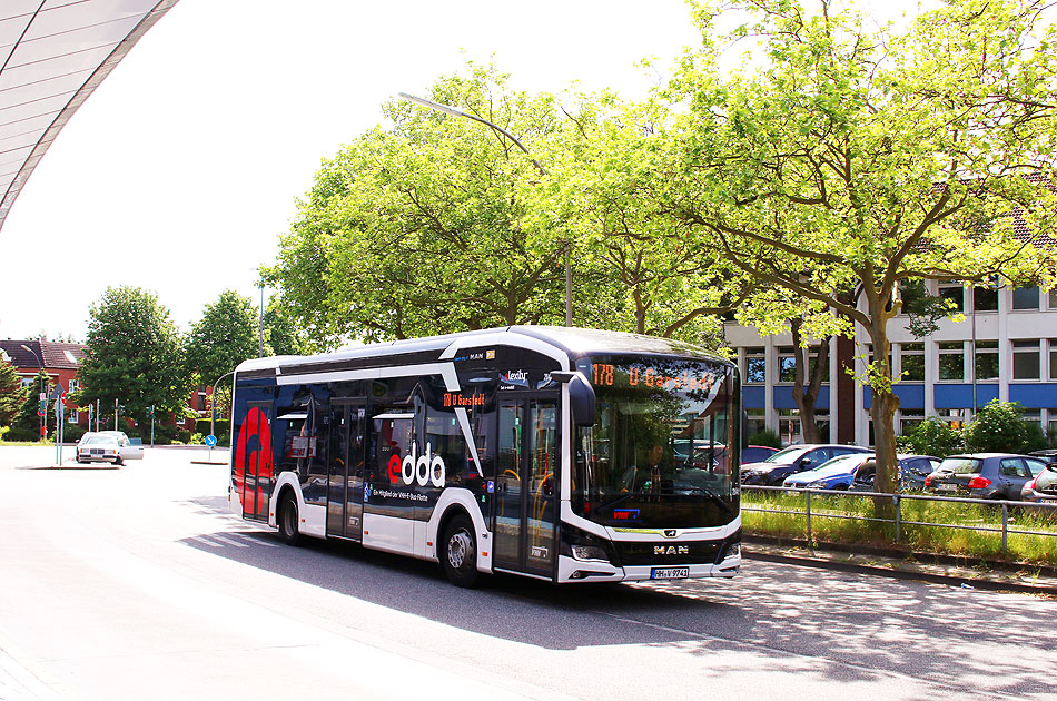 Der VHH Elektrobus Edda ein MAN Lions City 12 E