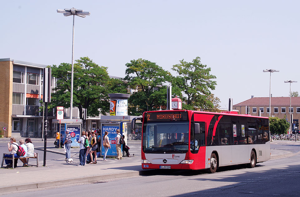 Ein SVHi Bus am Hildesheimer ZOB