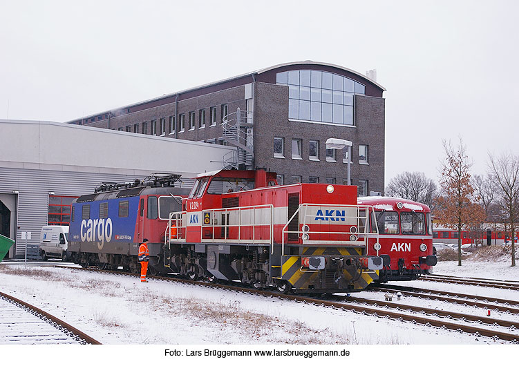 SBB Lok bei der AKN im BW Kaltenkirchen