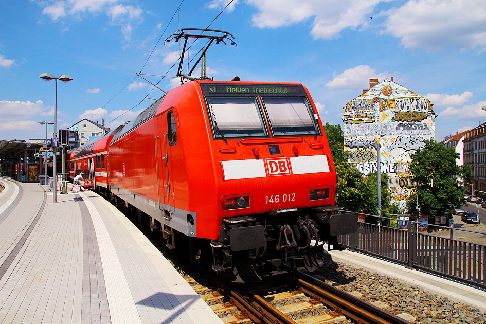 Die DB Baureihe 146 im Bahnhof Dresden Bischofsplatz