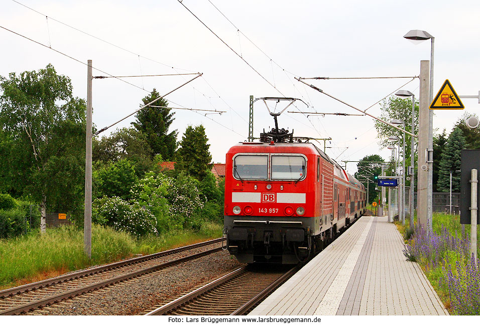 Der Bahnhof Niedersörnewitz der S-Bahn in Dresden