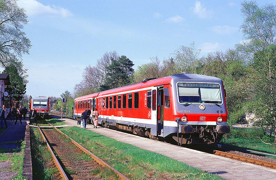 DB Baureihe 628 im Bahnhof Schneverdingen