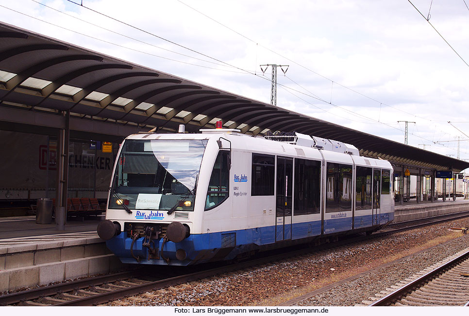 Ein Regio-Sprinter der Ruhrtalbahn im Bahnhof Lutherstadt Wittenberg