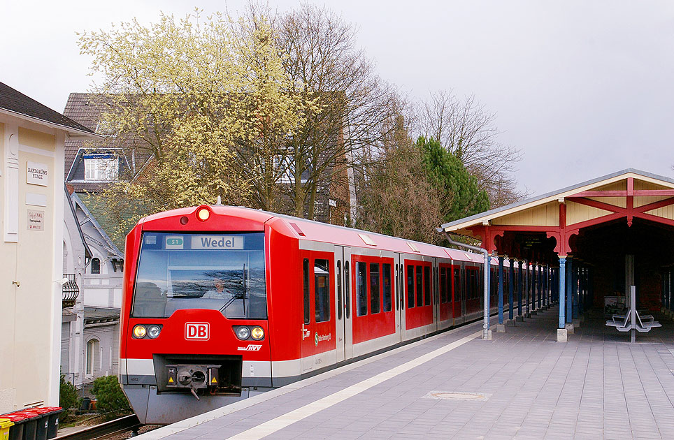 Der Bahnhof Othmarschen der Hamburger SBahn in den