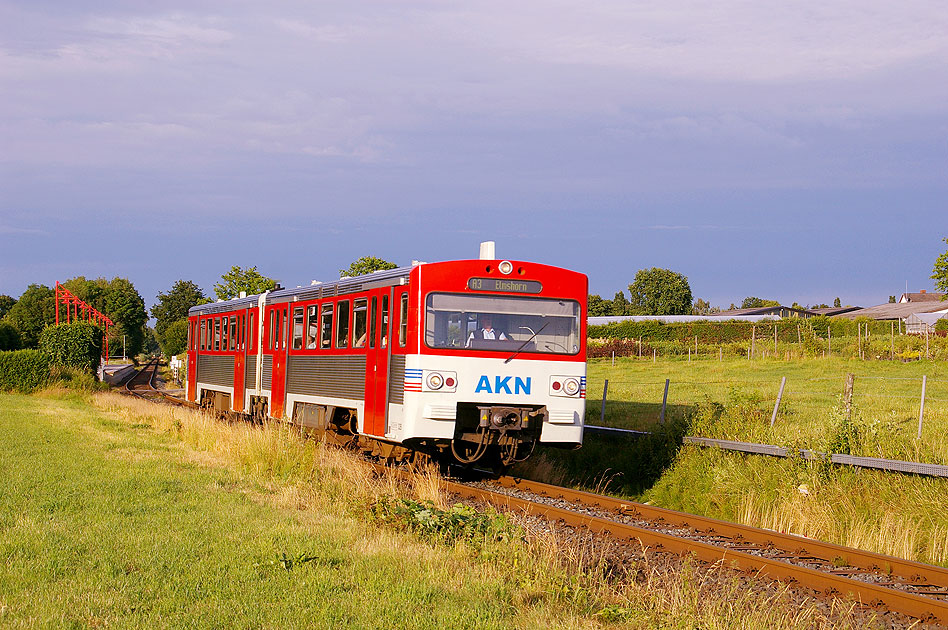 AKN VT2E im Bahnhof Bokholt - Kuddl Barmstedt