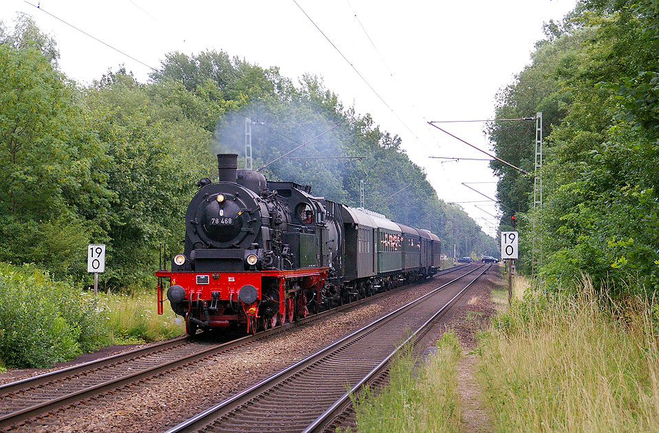 Dampflok 78 468 - im Bahnhof Prisdorf