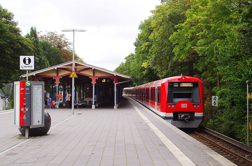 Der Bahnhof Othmarschen der Hamburger SBahn in den