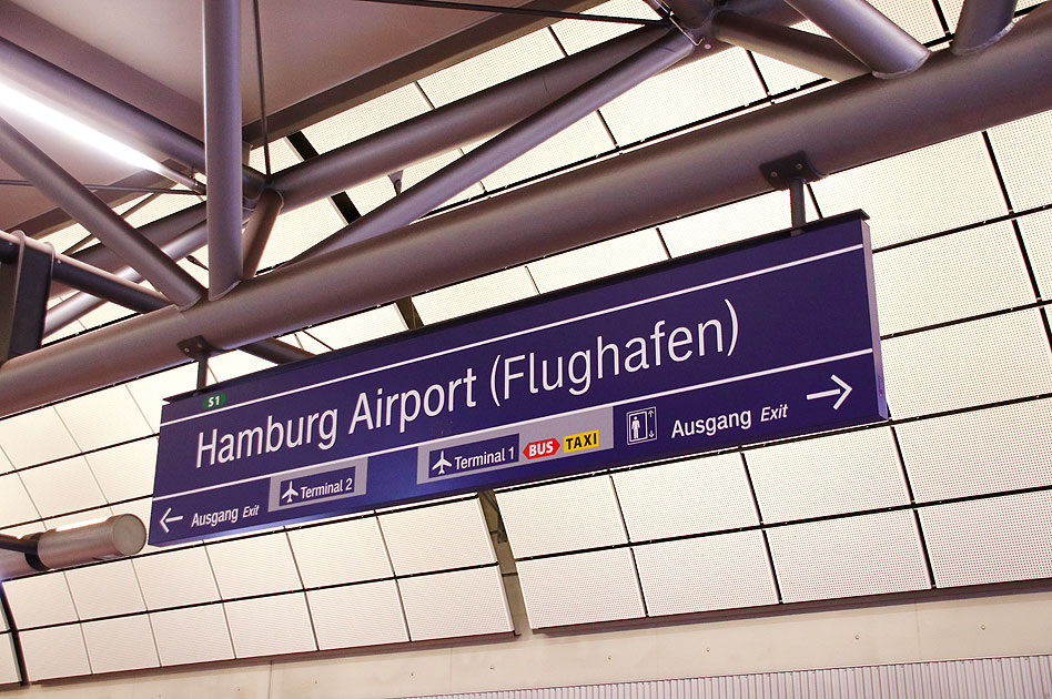 Der Bahnhof Flughafen (Airport) der Hamburger SBahn