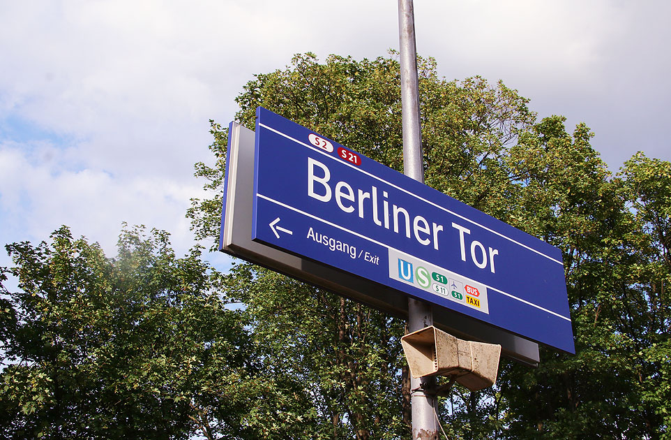 Der Bahnhof Hamburg Berliner Tor der Hamburger SBahn