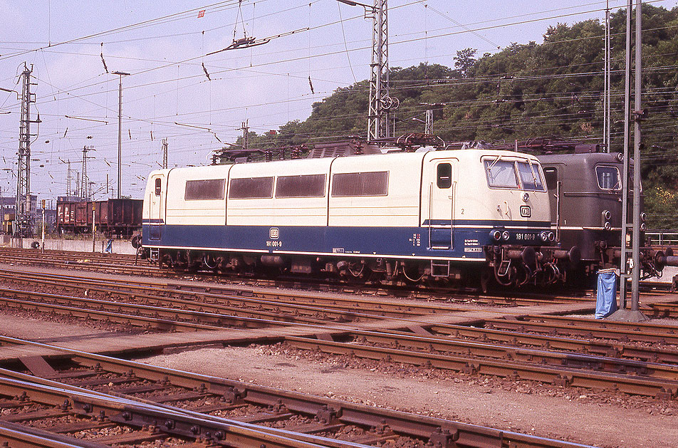 DB Baureihe 181 - 181 001 im Bw Saarbrücken
