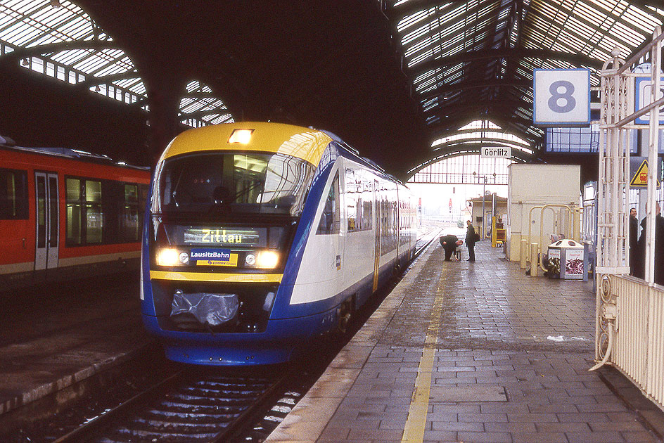 Ein Desiro der Lausitzbahn im Bahnhof Görlitz