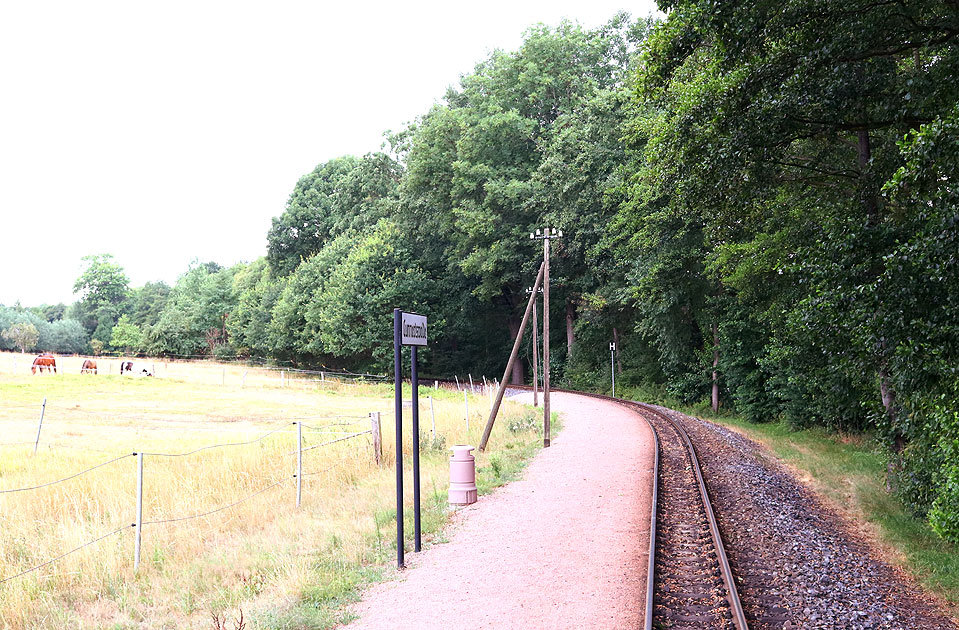 Der Bahnhof Cunnertswalde an der Lößnitzgrundbahn