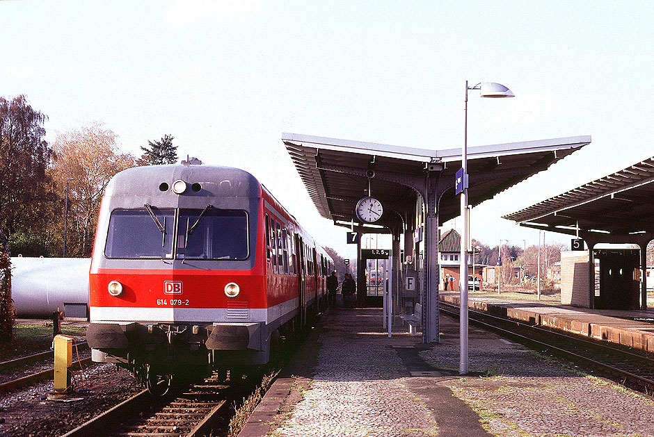 DB Baureihe 614 im Bahnhof Soltau