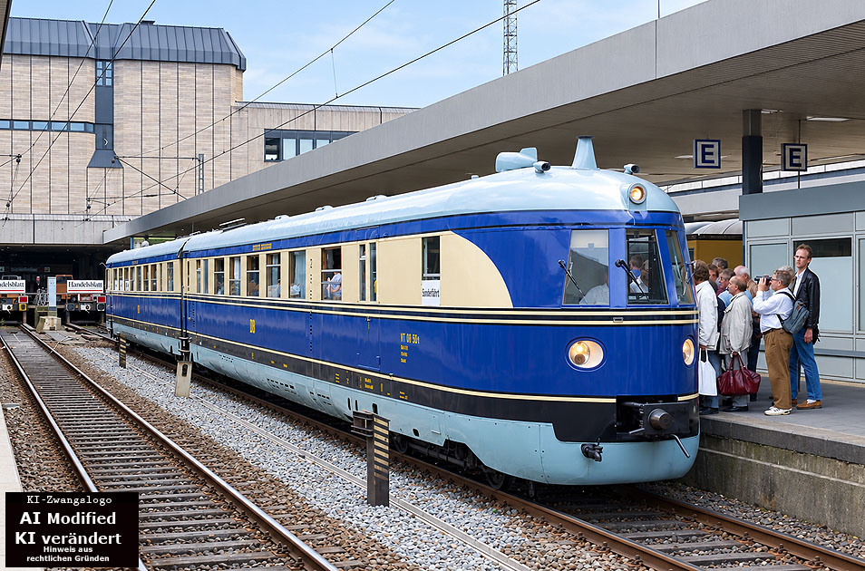 Der SVT 137 Bauart Hamburg im Bahnhof Hamburg-Altona