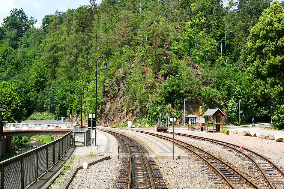 Der Bahnhof Rabenau an der Weißeritztalbahn