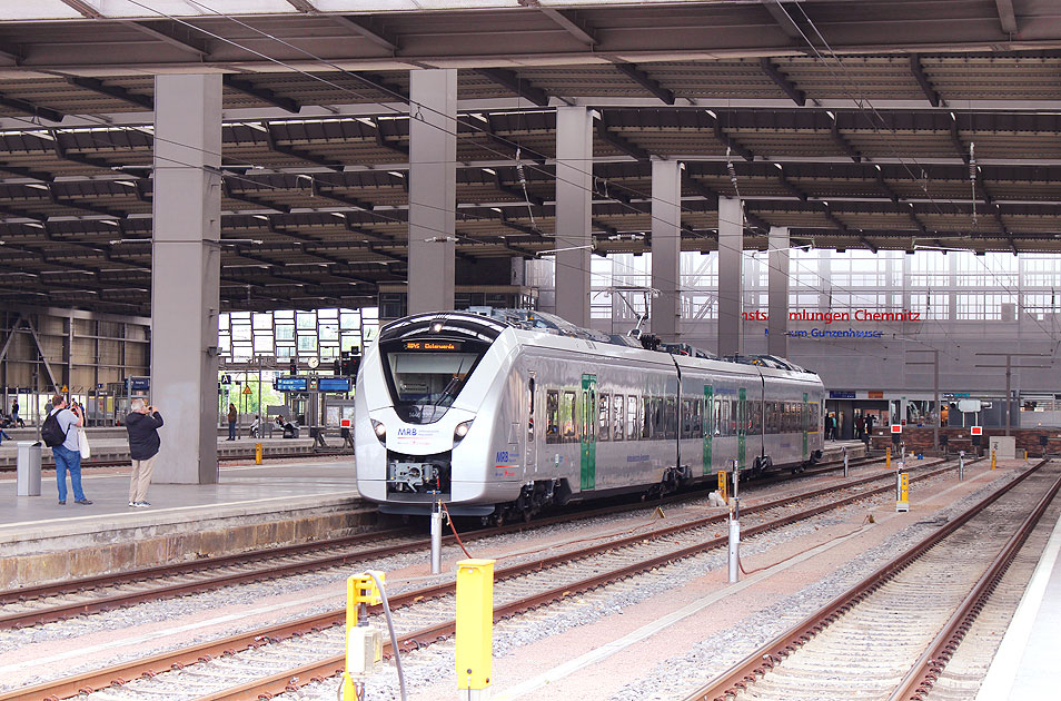 Foto MRB-Triebwagen in Chemnitz Hbf