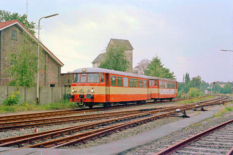 AKN MAN Schienenbusse in Barmstedt auf der EBO