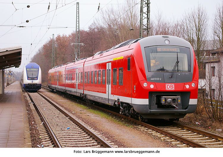 Die DB Baureihe 440 im Bahnhof Winsen an der Luhe auf Probefahrt