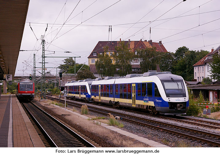 Eurobahn Lint Triebwagen in Hildesheim Hbf