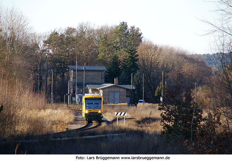 ODEG Regio Shuttle in Alt Hüttendorf in Brandenburg