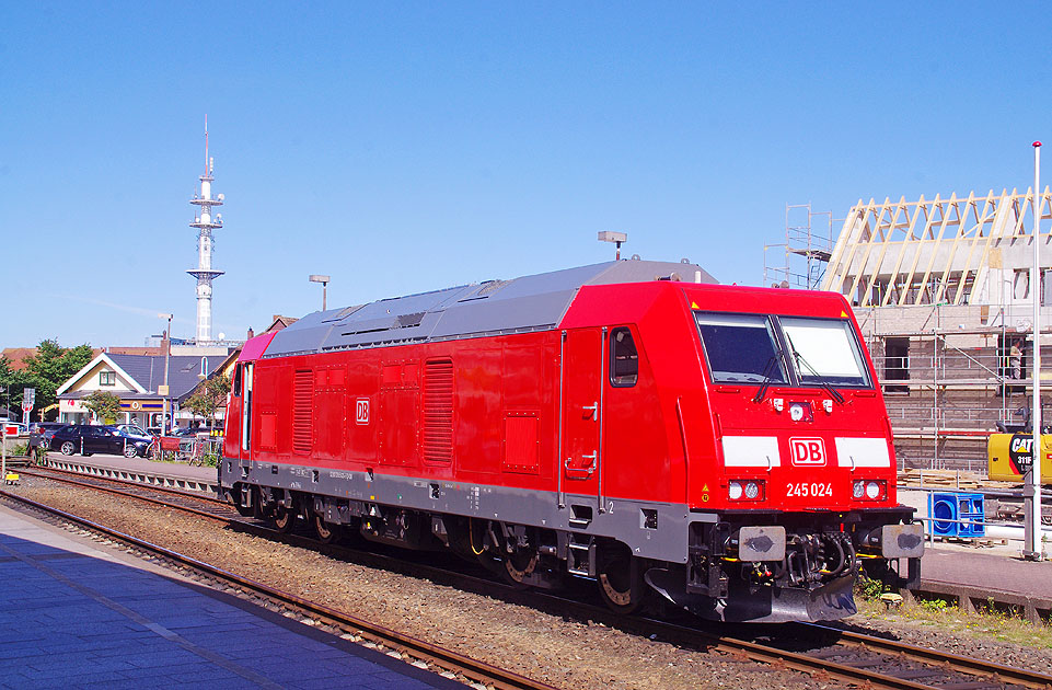 Die DB Baureihe 245 im Bahnhof Westerland auf Sylt