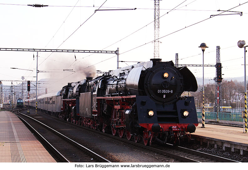 Dampflok Baureihe 01.5 in Decin vormals Bodenbach