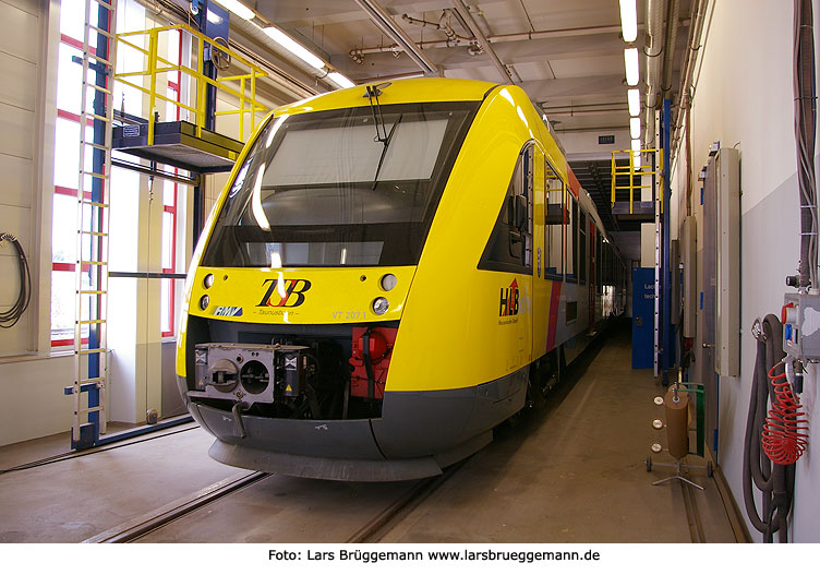 Taunusbahn Lint der HLB im AKN Betriebswerk Kaltenkirchen