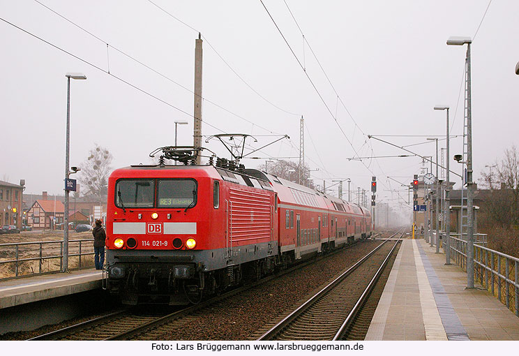 Der Bahnhof Britz bei Eberswalde