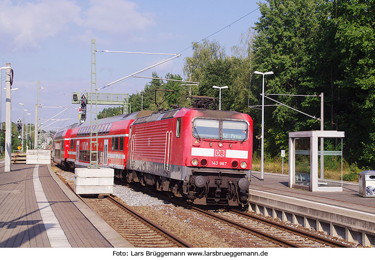 Die DB Baureihe 143 im Bahnhof Dresden-Klotzsche