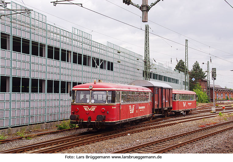 Der Moorexpress von der EVB im Bahnhof Stade