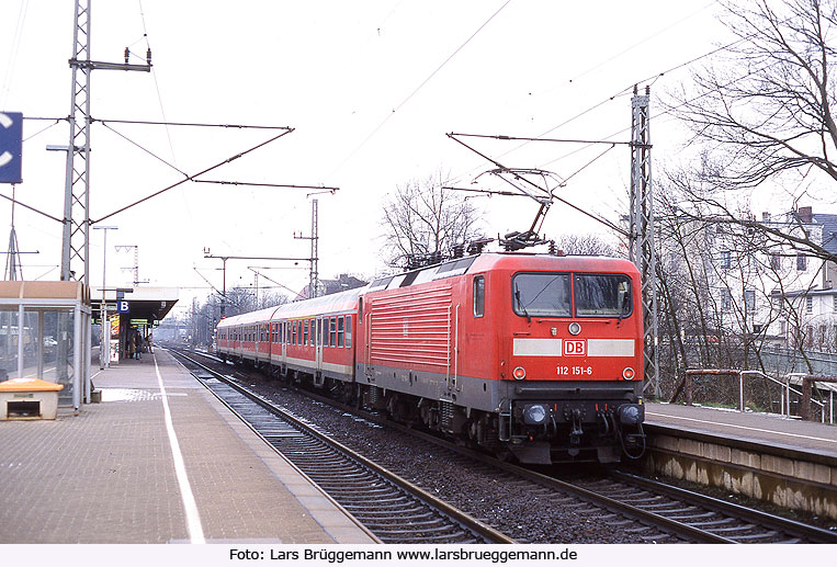 Foto DB Baureihe 112 in Elmshorn