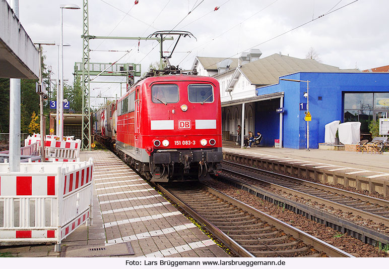 DB Baureihe 151 im Bahnhof Winsen an der Luhle