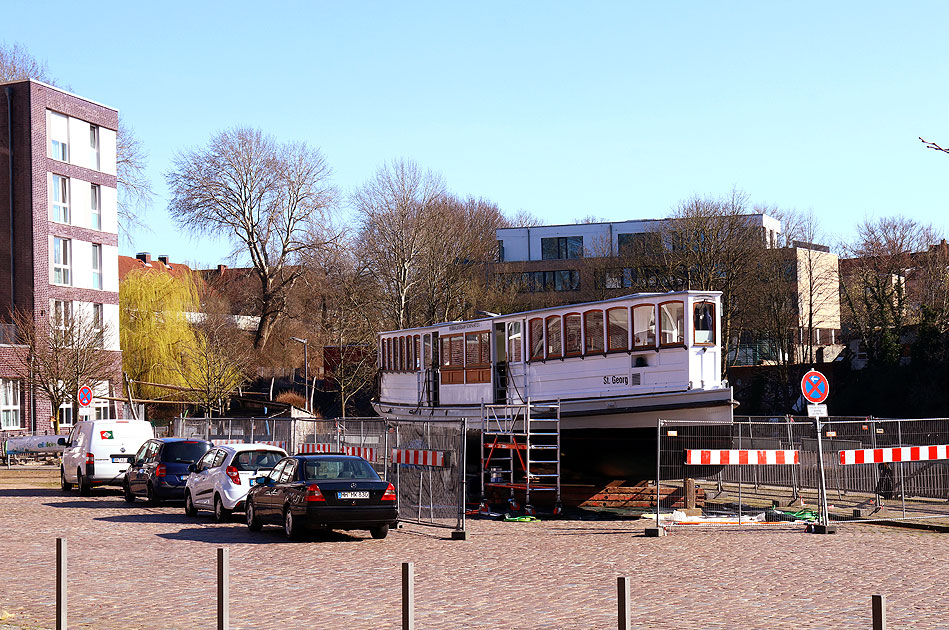 Der Alsterdampfer St. Georg in Hamburg-Barmbek