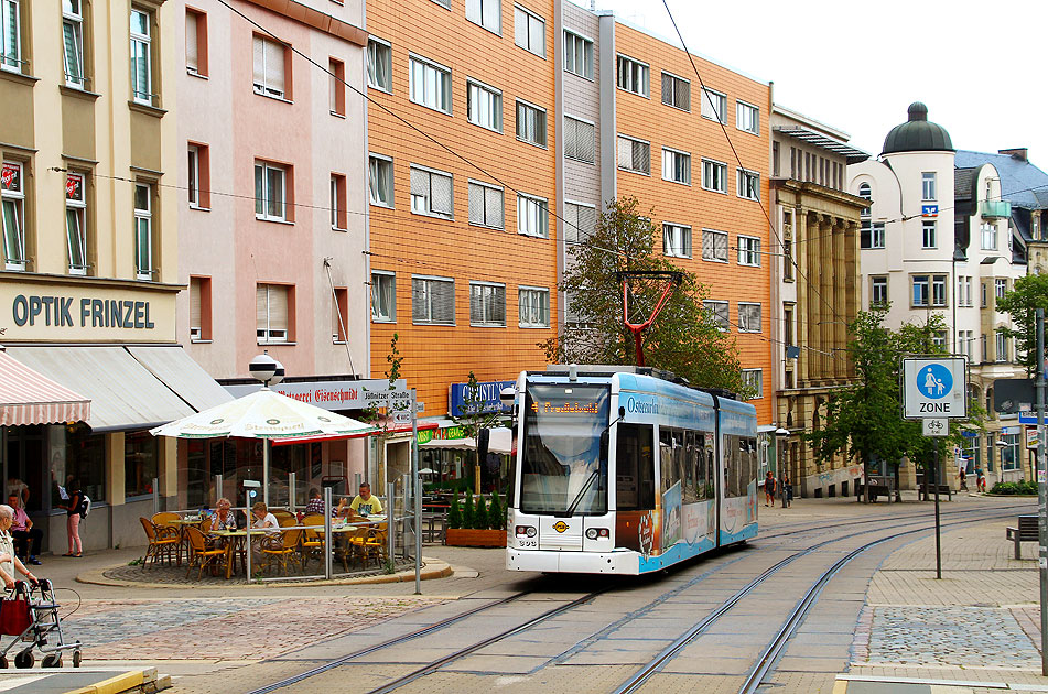 Nahverkehr Fotos auf www.larsbrueggemann.de: Die Straßenbahn in Plauen von der PSB