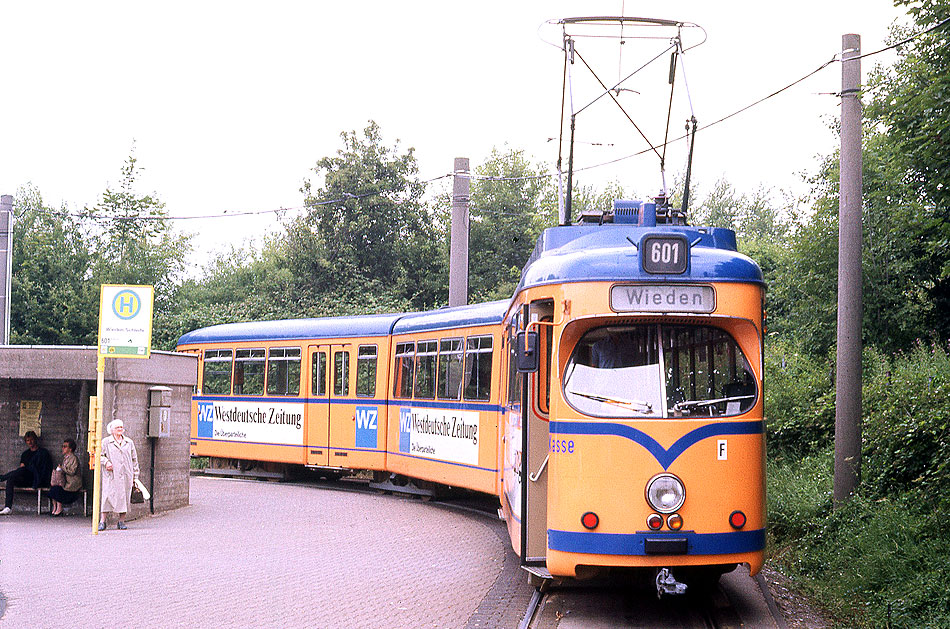 Die Straßenbahn von Wuppertal die Regelspurlinien 