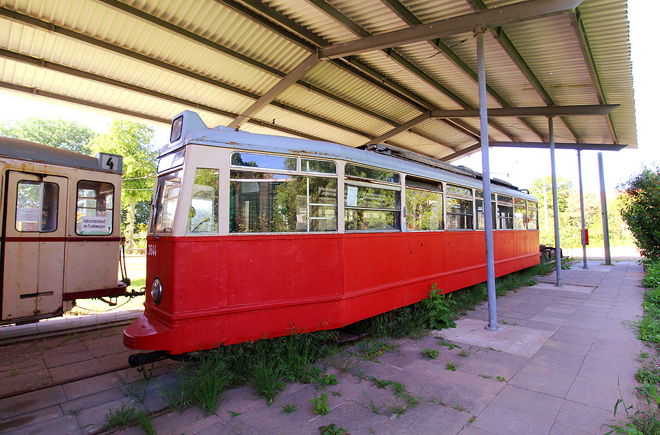 Die Hamburger Straßenbahn der V6E am Schönberger Strand